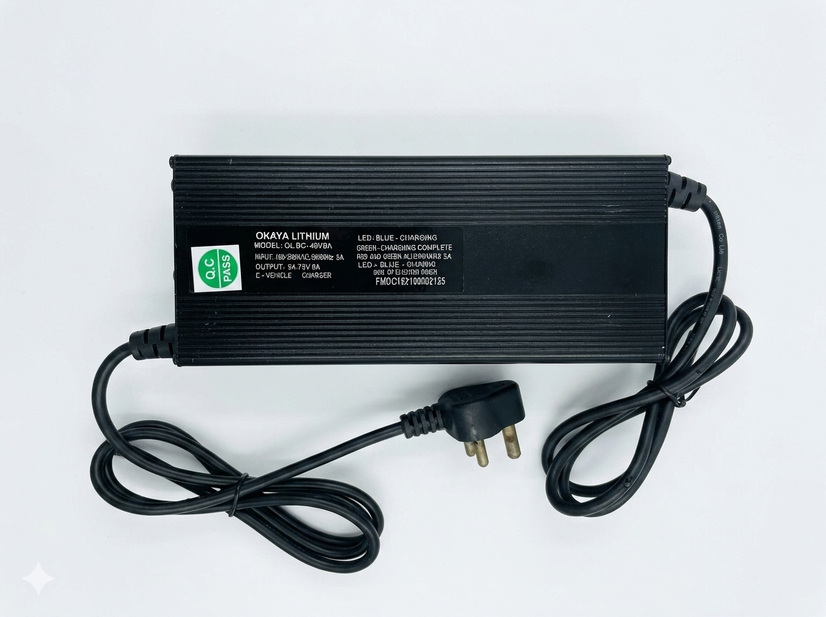 54.75V 8A Smart Battery Charger for Electric Scooter | IEC 3 Pin Female Connector