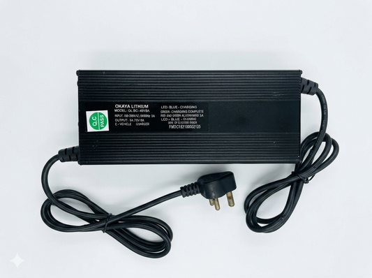 54.75V 8A Smart Battery Charger for Electric Scooter | IEC 3 Pin Female Connector