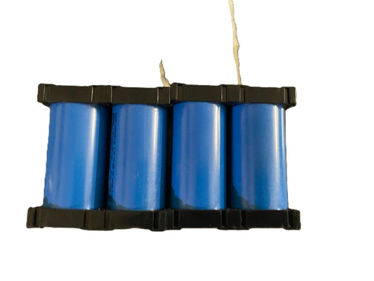 32650 LiFePO4 Cell 3.2V 6000mAh A-Grade | Pack of 4 with Cell Holder | 2000+ Cycle | 12V 6Ah Battery